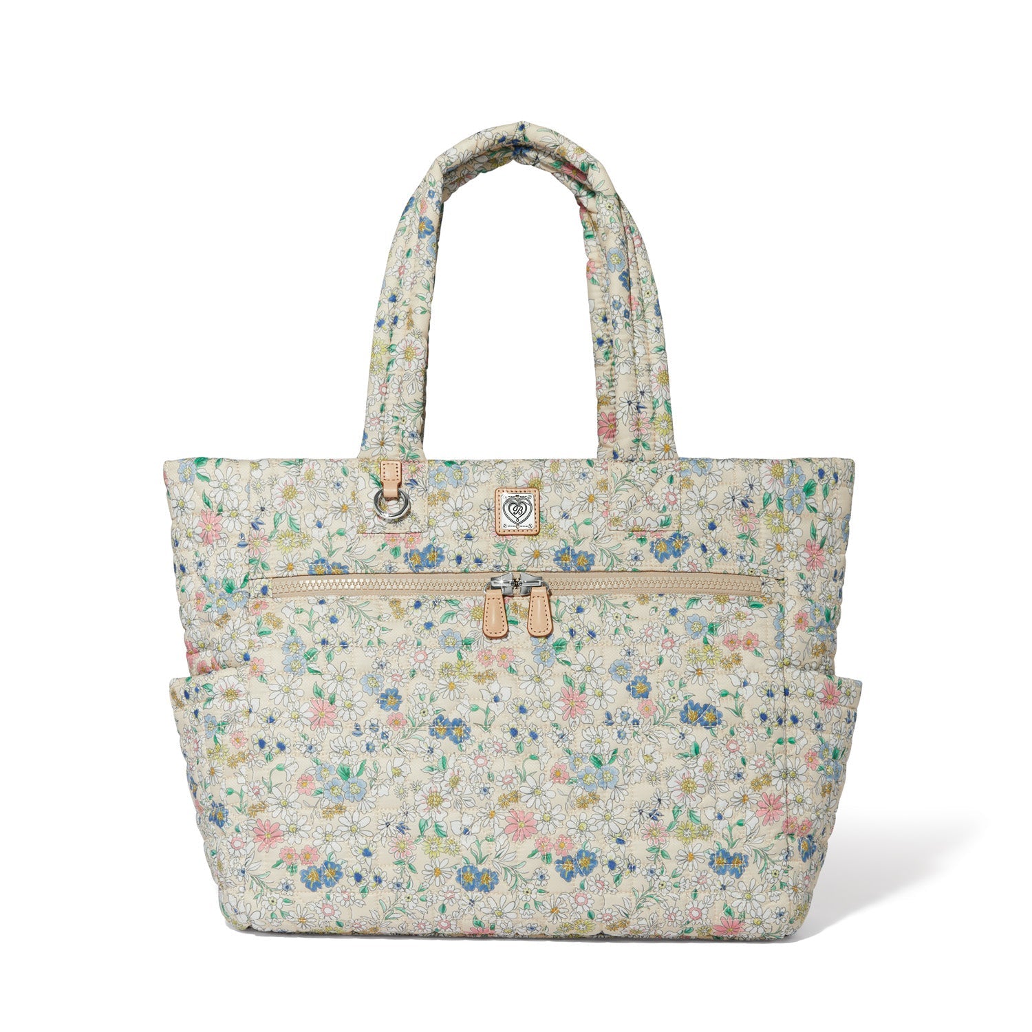 Brighton Amara Large Tote | Heart Beat Collection | Cottage Bloom - Juli's Wearable Art