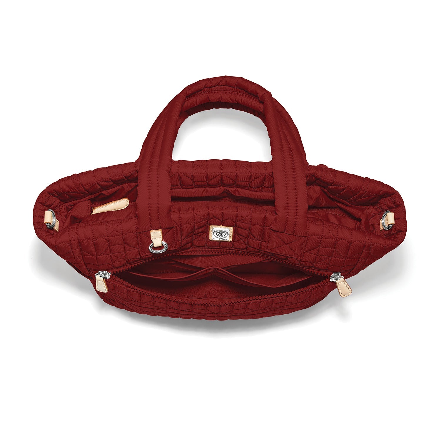 Brighton Amara Large Tote | Heart Beat Collection | Garnet - Juli's Wearable Art