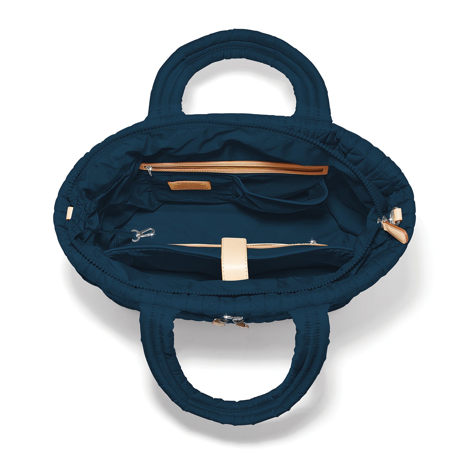 Brighton Amara Large Tote | Heart Beat Collection | Navy Blue - Juli's Wearable Art