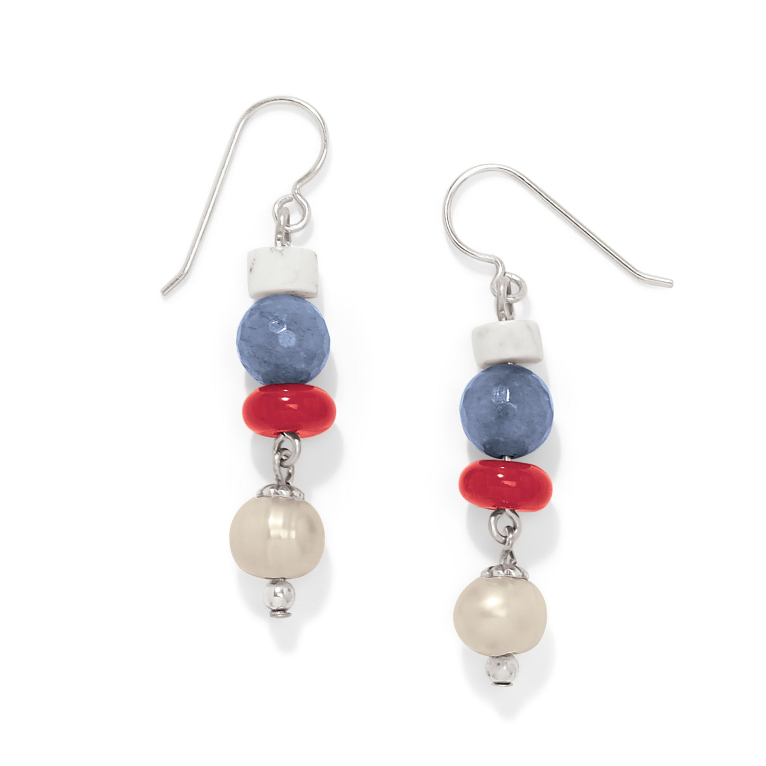 Brighton Americana Beach French Wire Earrings - Juli's Wearable Art