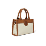 Brighton Arta Small Tote – Luggage - White Leather - Juli's Wearable Art