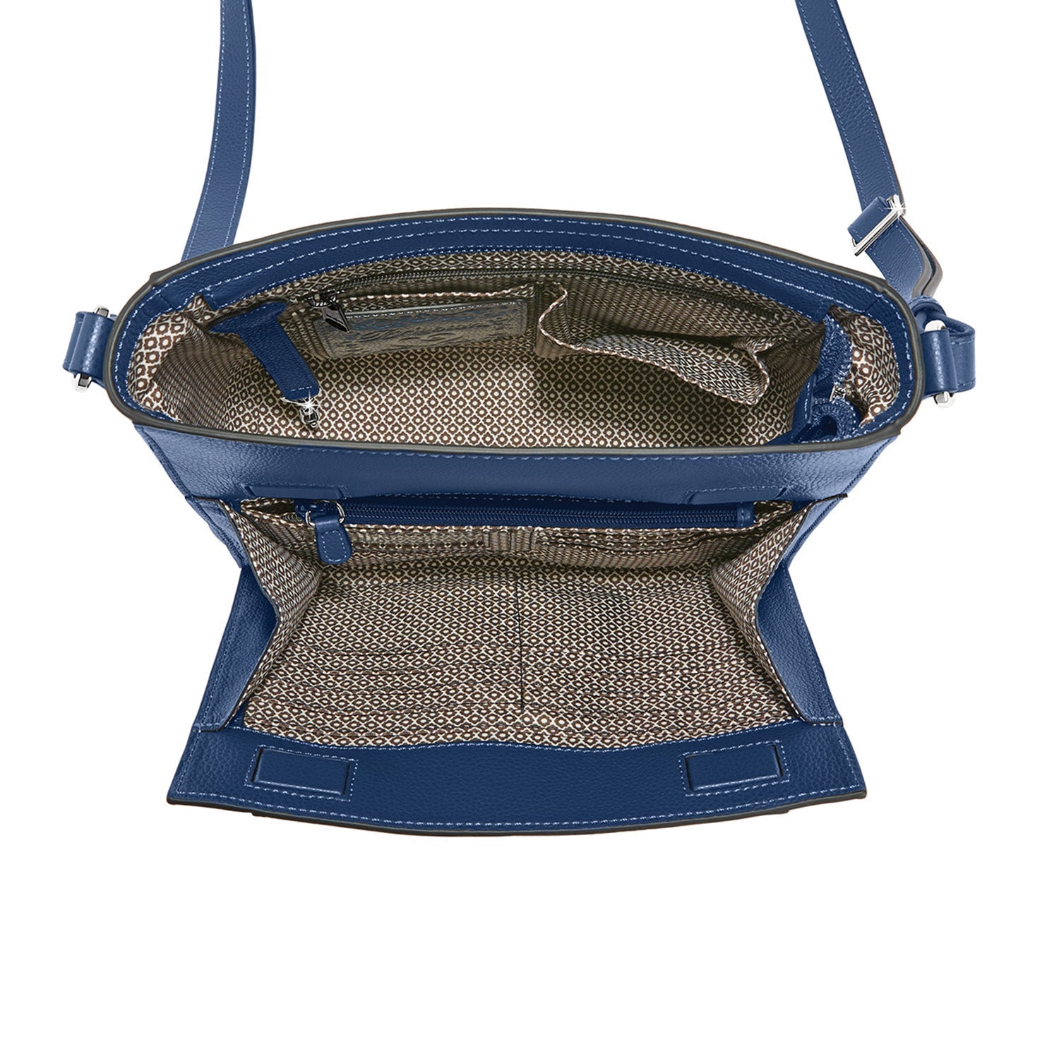 Brighton Astrid Organizer Handbag | French Blue Leather