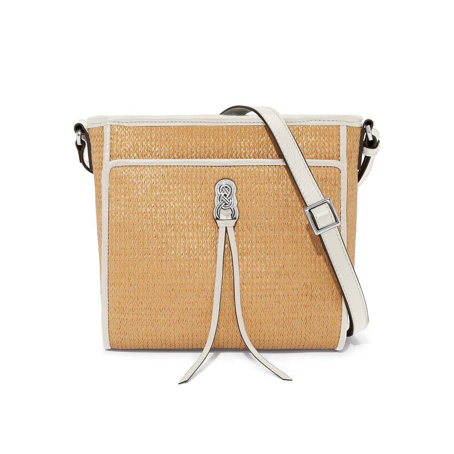 Brighton Astrid Straw Organizer Bag in White - Juli's Wearable Art