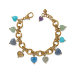 Brighton Brighton One Heart Multi Heart Bead Link Bracelet - Juli's Wearable Art