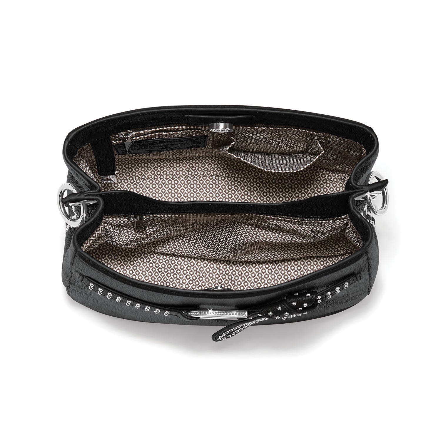 Brighton Cade Convertible Hobo Bag - Black - Juli's Wearable Art