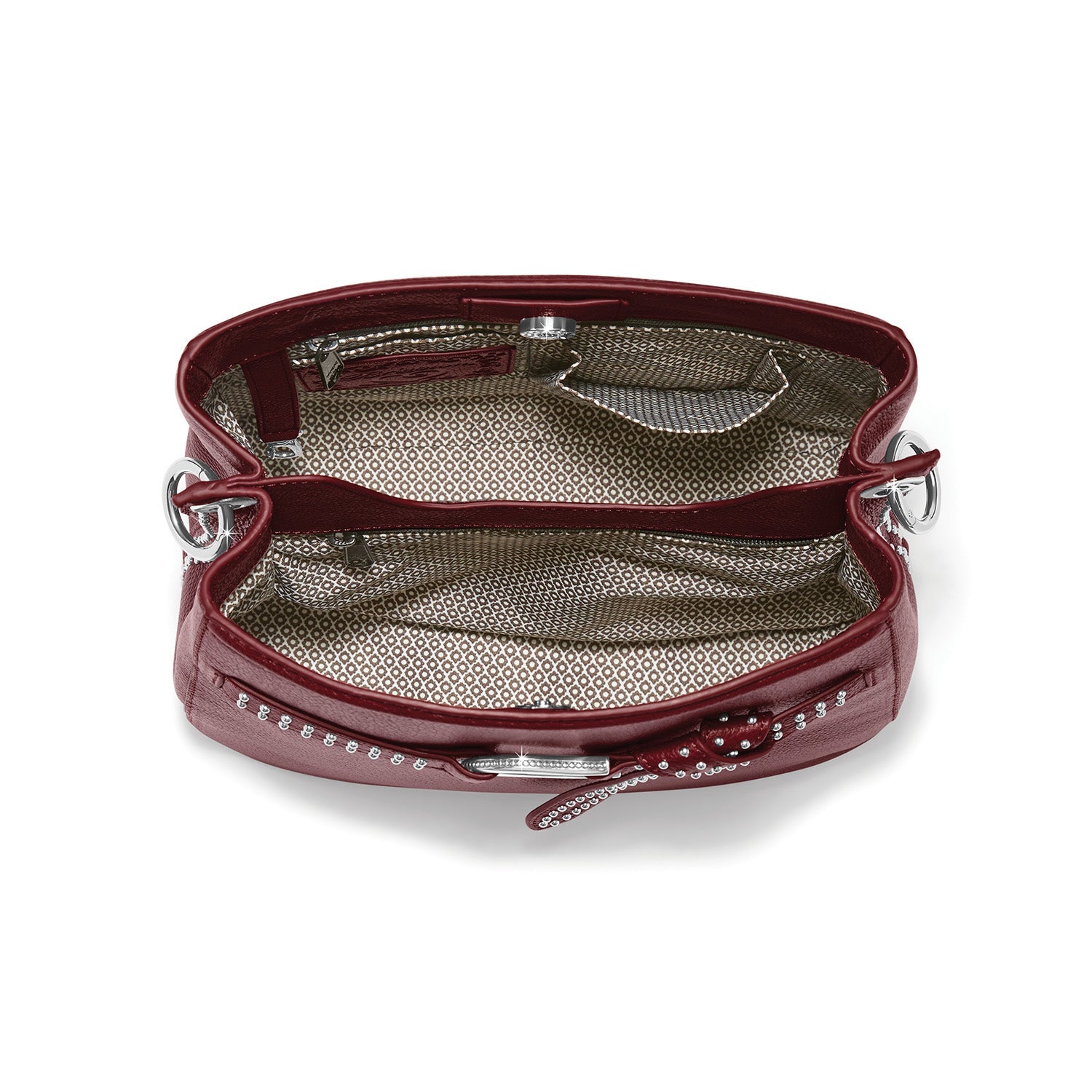 Brighton Cade Convertible Hobo Bag - Garnet - Juli's Wearable Art