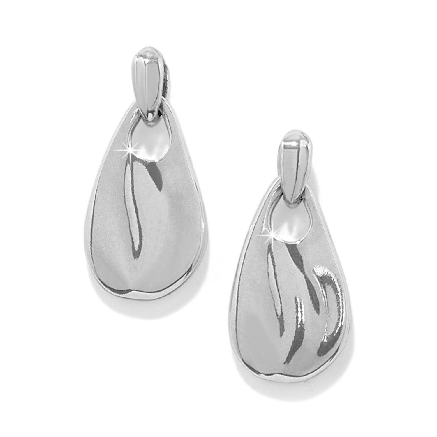 Brighton Cascade Drop Petite Post Earrings - Silver - Juli's Wearable Art