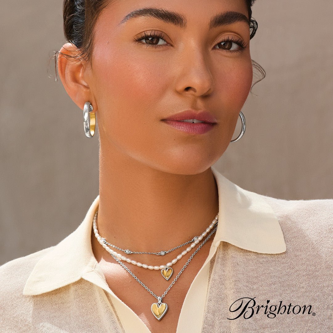 Brighton Cascade Embrace Pearl Heart Necklace - Juli's Wearable Art