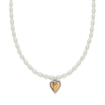 Brighton Cascade Embrace Pearl Heart Necklace - Juli's Wearable Art