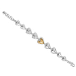 Brighton Cascade Heart Bracelet – Silver - Gold - Juli's Wearable Art