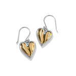 Brighton Cascade Heart Reversible French Wire Earrings - Juli's Wearable Art