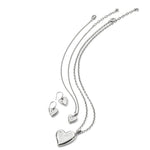 Brighton Cascade Heart Reversible French Wire Earrings – Silver - Gold - Juli's Wearable Art