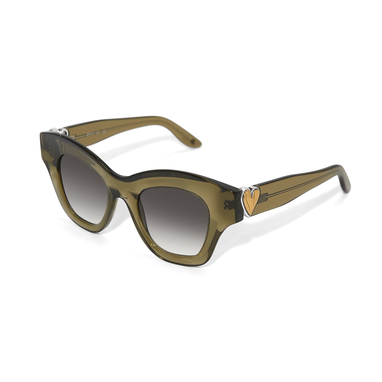 Brighton Cascade Heart Sunglasses | Sage Green