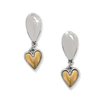 Brighton Cascade Heart Unity Post Drop Earrings - Juli's Wearable Art