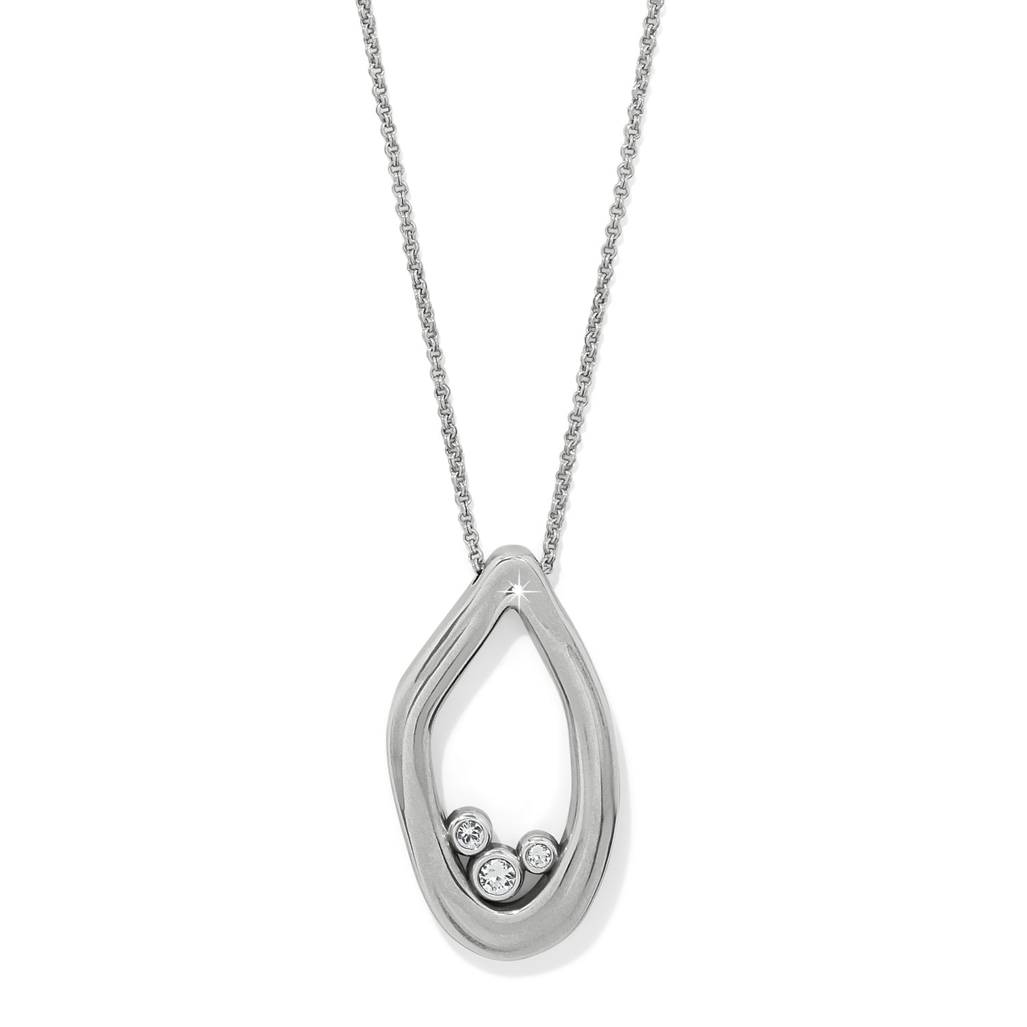 Brighton Cascade Lumina Necklace - Silver - Juli's Wearable Art