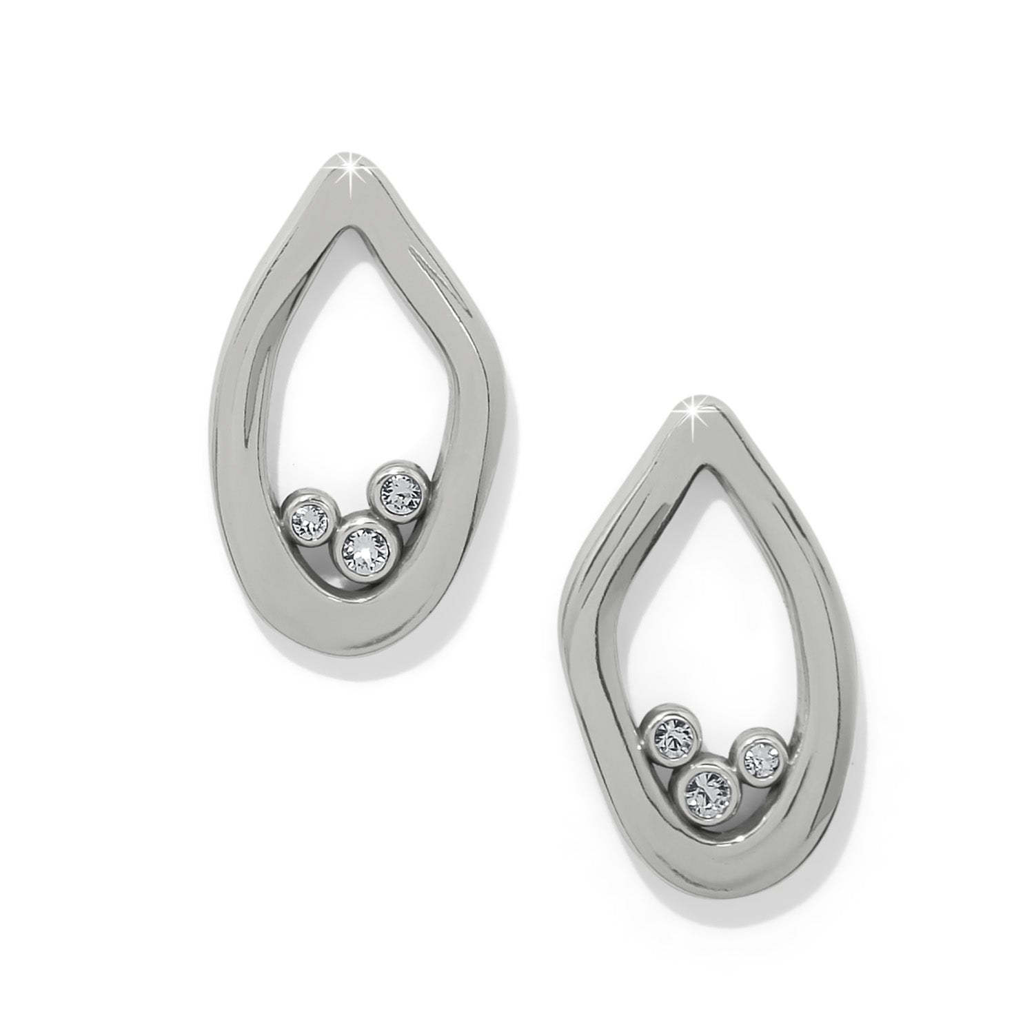 Brighton Cascade Lumina Post Earrings - Silver - Juli's Wearable Art