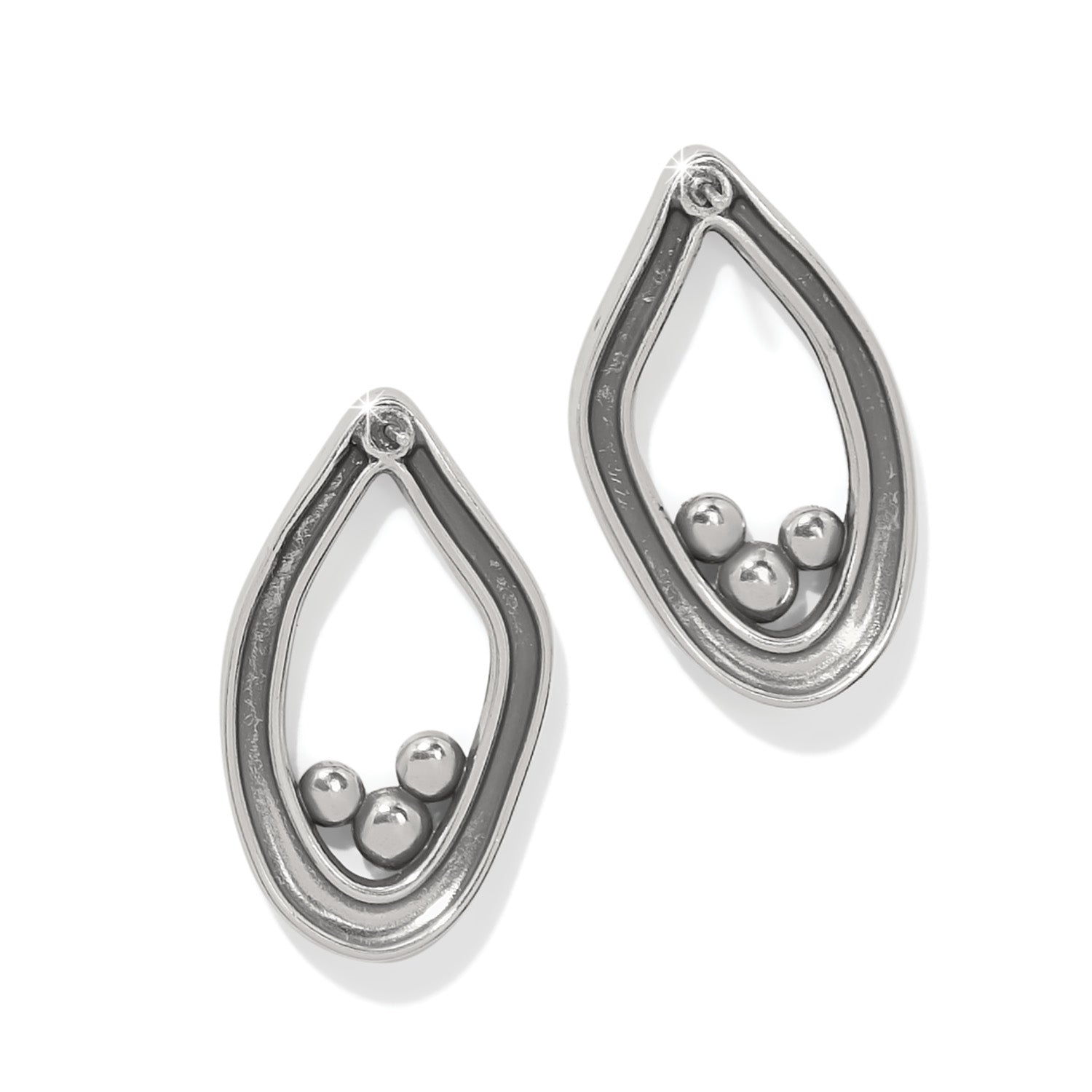 Brighton Cascade Lumina Post Earrings - Silver - Juli's Wearable Art