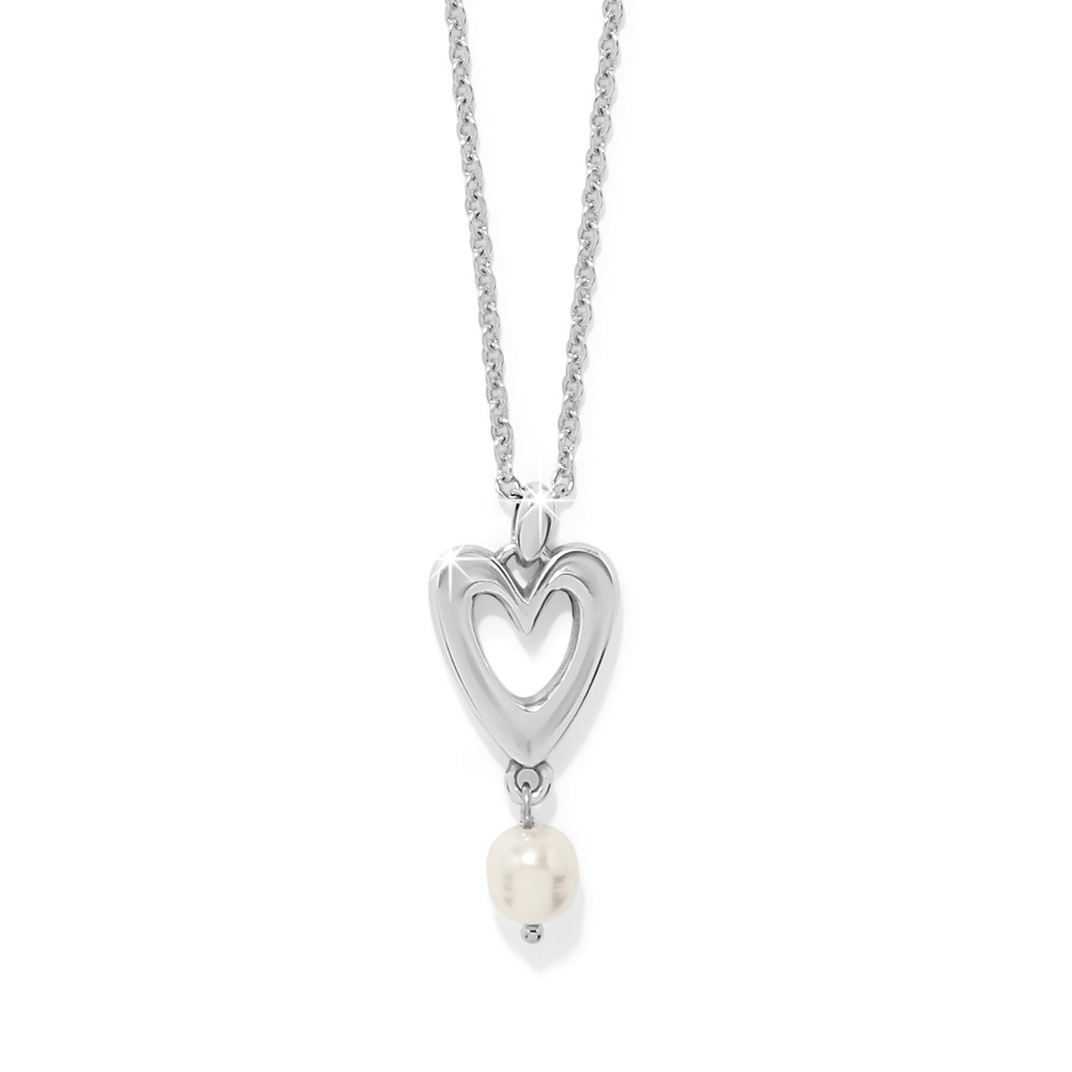 Brighton Cascade Open Heart Pearl Petite Necklace - Juli's Wearable Art