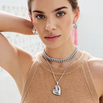 Brighton Cascade Reversible Heart Necklace – Silver - Gold - Juli's Wearable Art