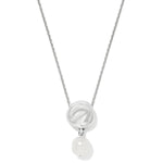 Brighton Cascade Round Pearl Necklace – Silver - Pearl - Juli's Wearable Art