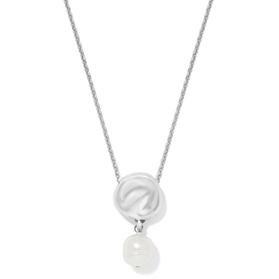 Brighton Cascade Round Pearl Necklace – Silver - Pearl - Juli's Wearable Art
