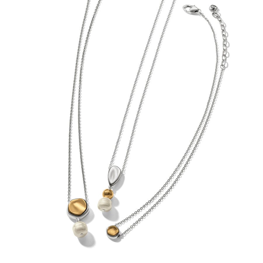 Brighton Cascade Round Pearl Necklace – Silver - Pearl - Juli's Wearable Art