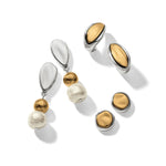 Brighton Cascade Round Post Earrings – Silver - Gold - Juli's Wearable Art