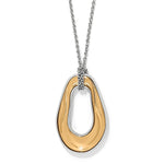 Brighton Cascade Two Tone Oval Necklace - Juli's Wearable Art