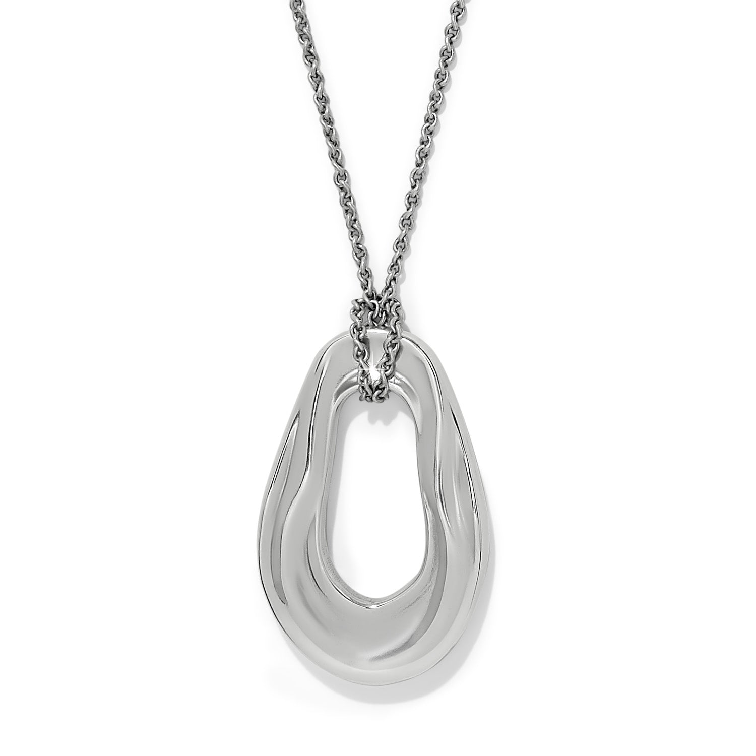 Brighton Cascade Two Tone Oval Necklace - Juli's Wearable Art