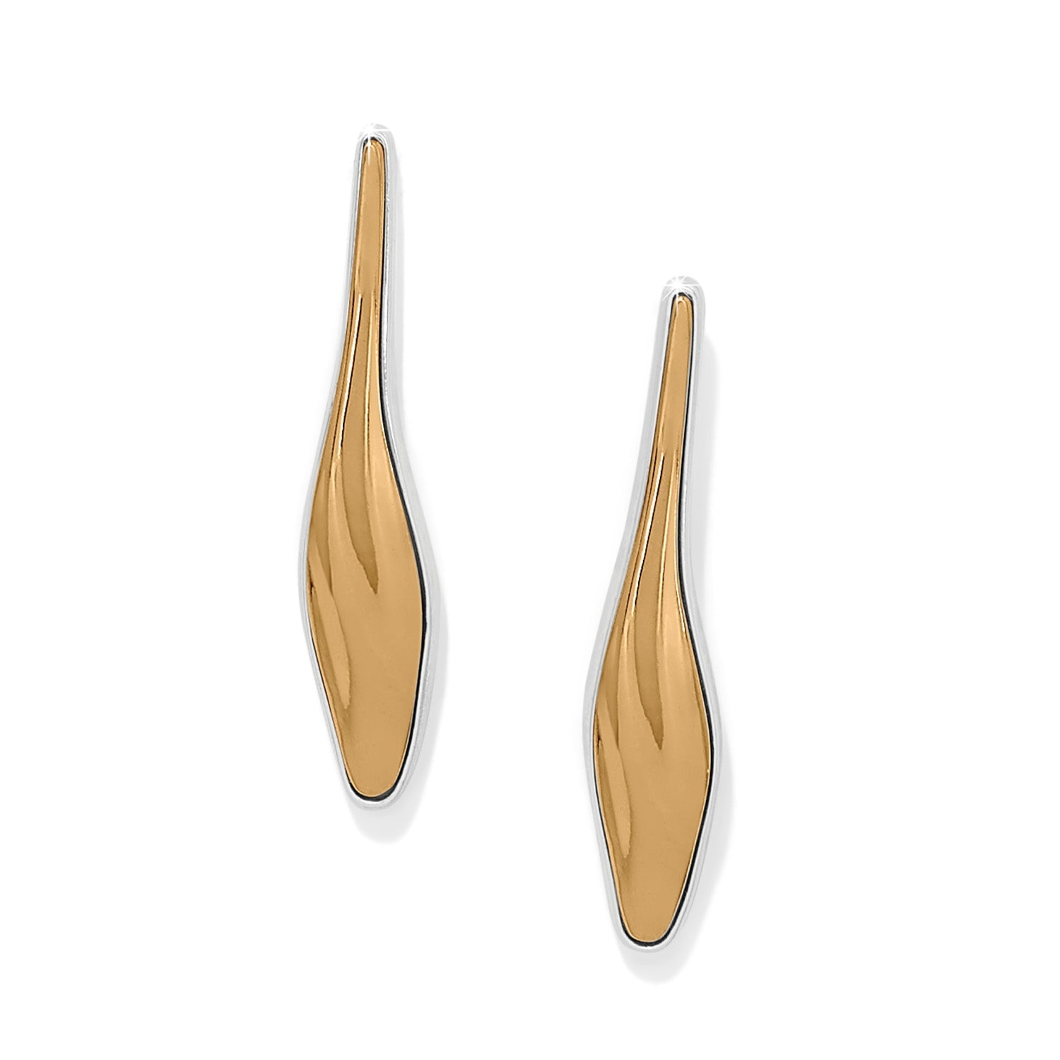 Brighton Cascade Two Tone Post Drop Earrings - Juli's Wearable Art