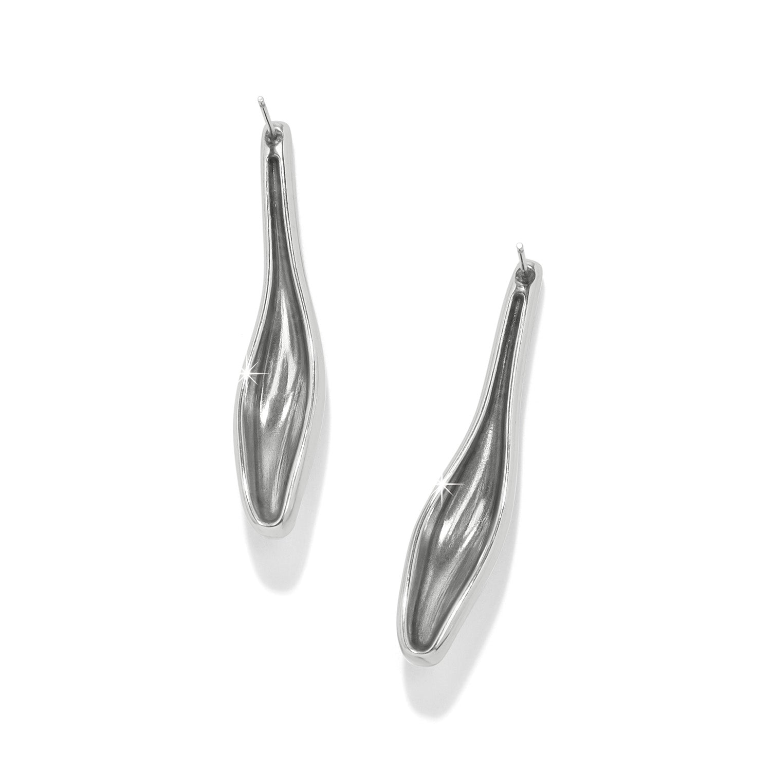 Brighton Cascade Two Tone Post Drop Earrings - Juli's Wearable Art
