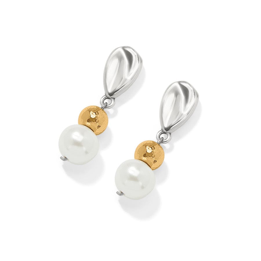 Brighton Cascade Unity Pearl Post Drop Earrings – Silver - Pearl - Juli's Wearable Art