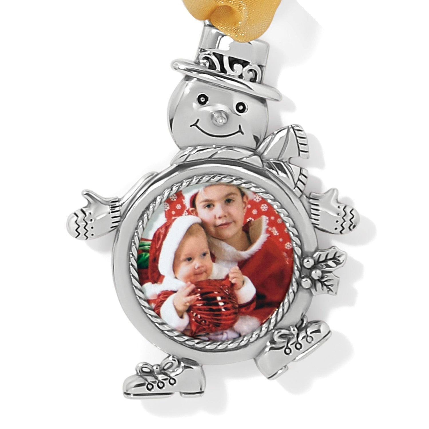 Brighton Christmas Snowman Photo Ornament