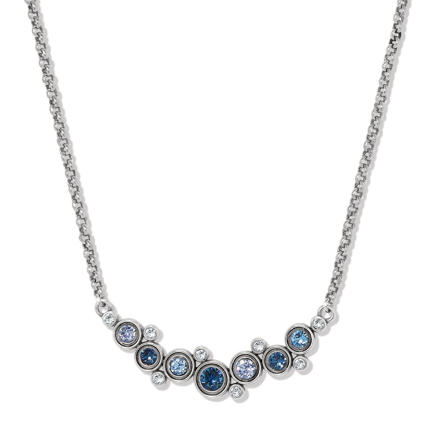 Brighton Constella Necklace - Silver & Blue - Juli's Wearable Art