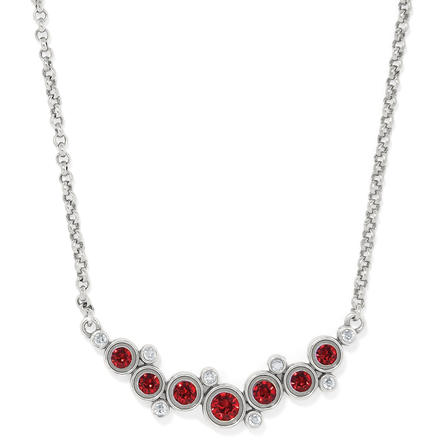 Brighton Constella Necklace - Silver & Red - Juli's Wearable Art