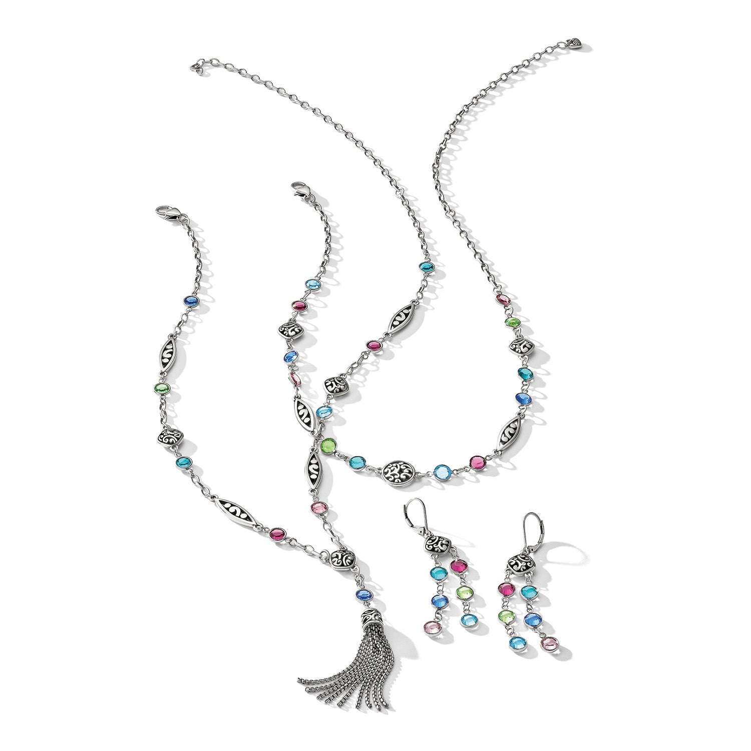 Brighton Contempo Color Gems Tassel Necklace - Juli's Wearable Art