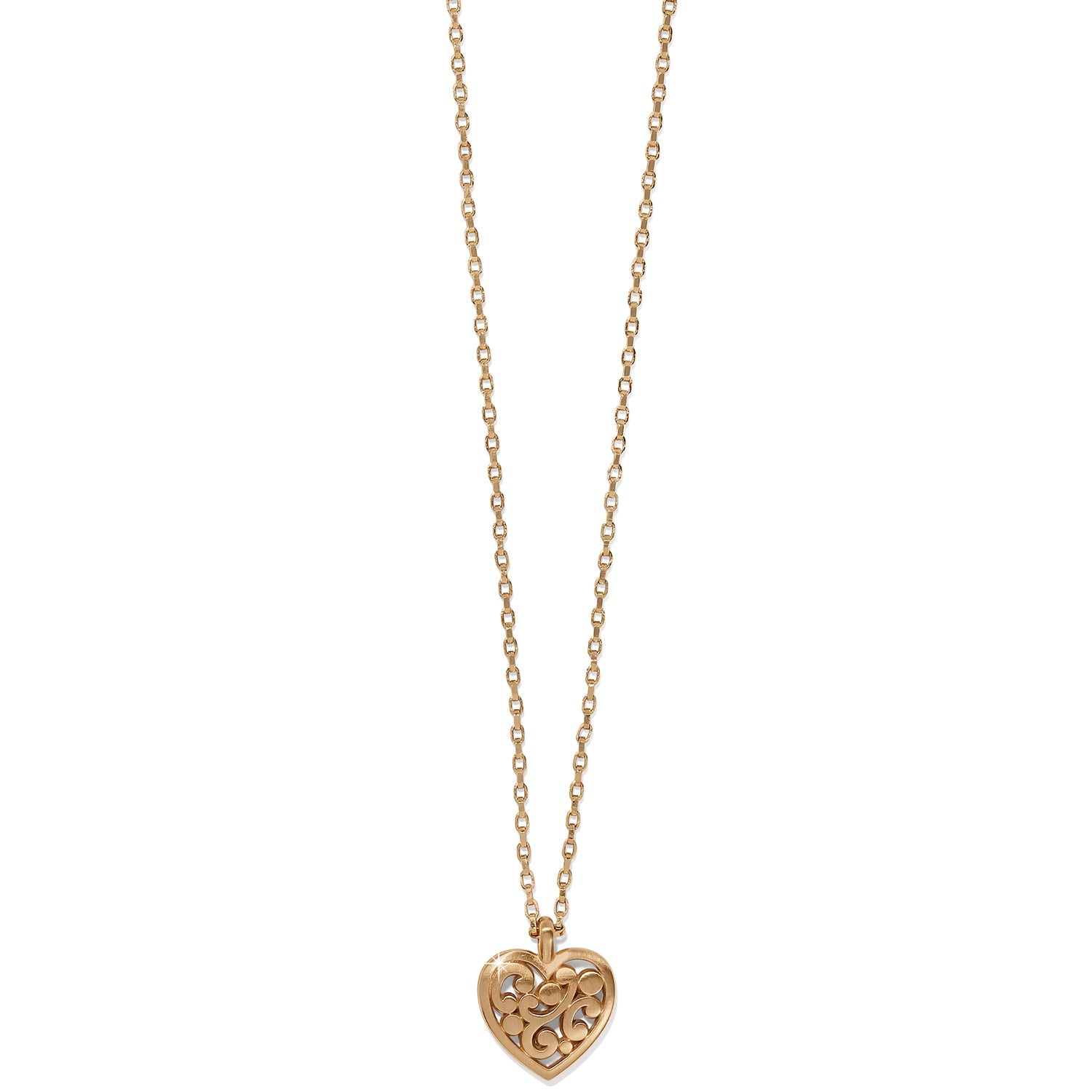 Brighton Contempo Heart Petite Gold Necklace - Juli's Wearable Art