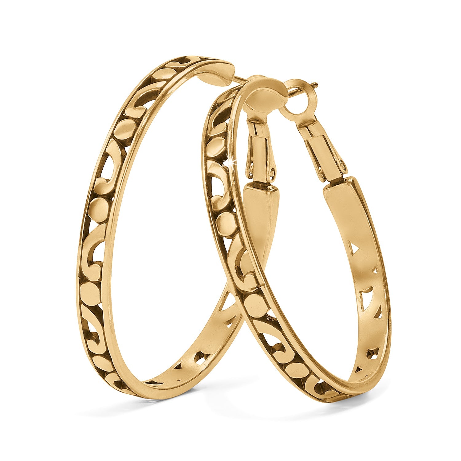Brighton Contempo Large Hoop Earrings - Juli's Wearable Art