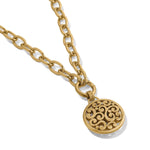 Brighton Contempo Medallion Charm Necklace | Gold - Juli's Wearable Art