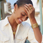Brighton Contempo Medallion Charm Necklace | Gold - Juli's Wearable Art