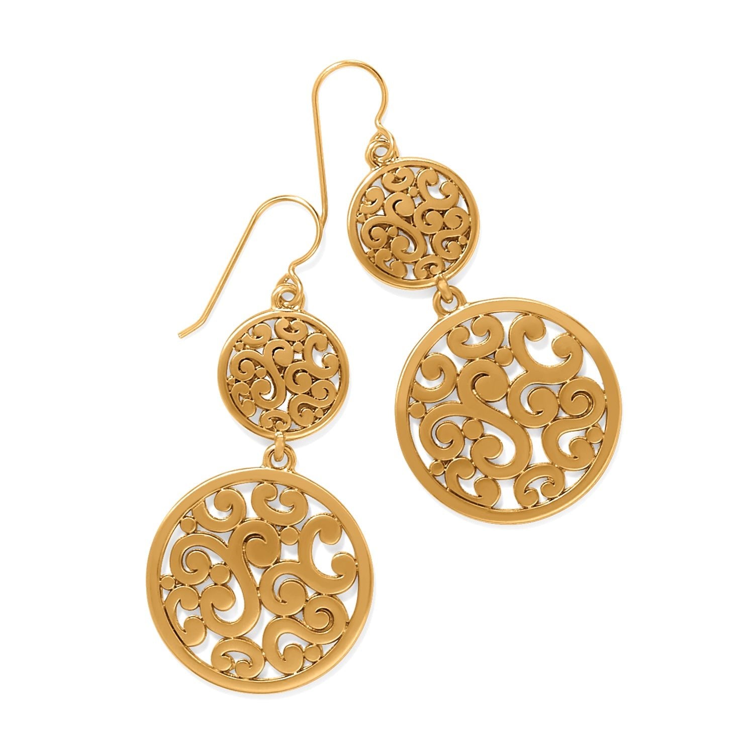Brighton Contempo Medallion Duo French Wire Earrings - Juli's Wearable Art