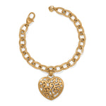 Brighton Contempo Medallion Heart Bracelet - Juli's Wearable Art