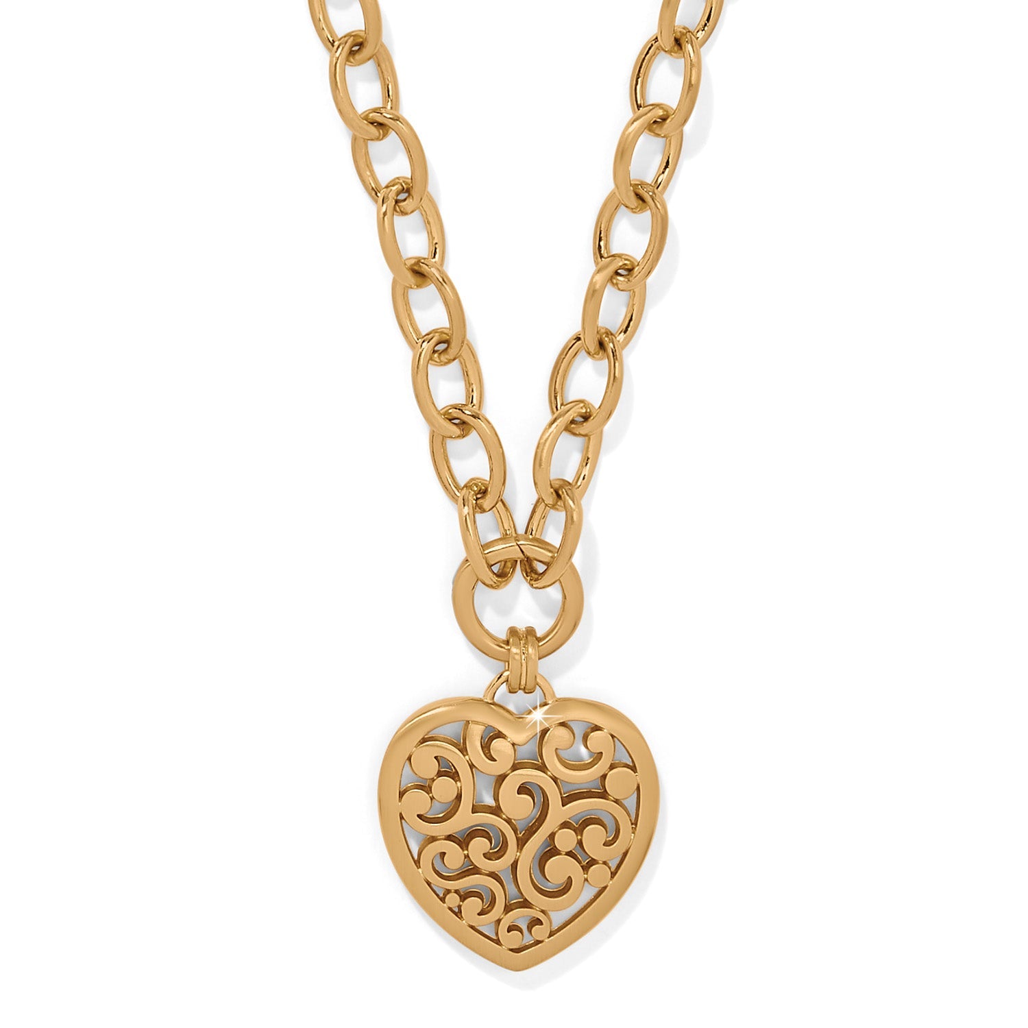 Brighton Contempo Medallion Heart Necklace - Juli's Wearable Art
