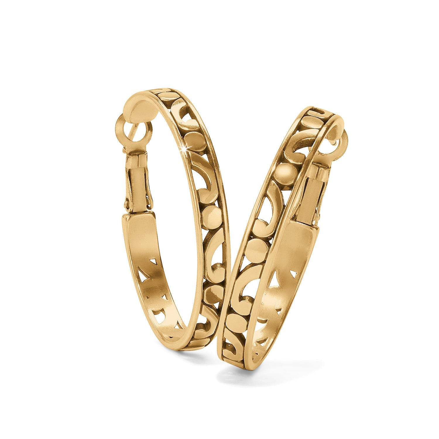 Brighton Contempo Medium Hoop Earrings - Juli's Wearable Art