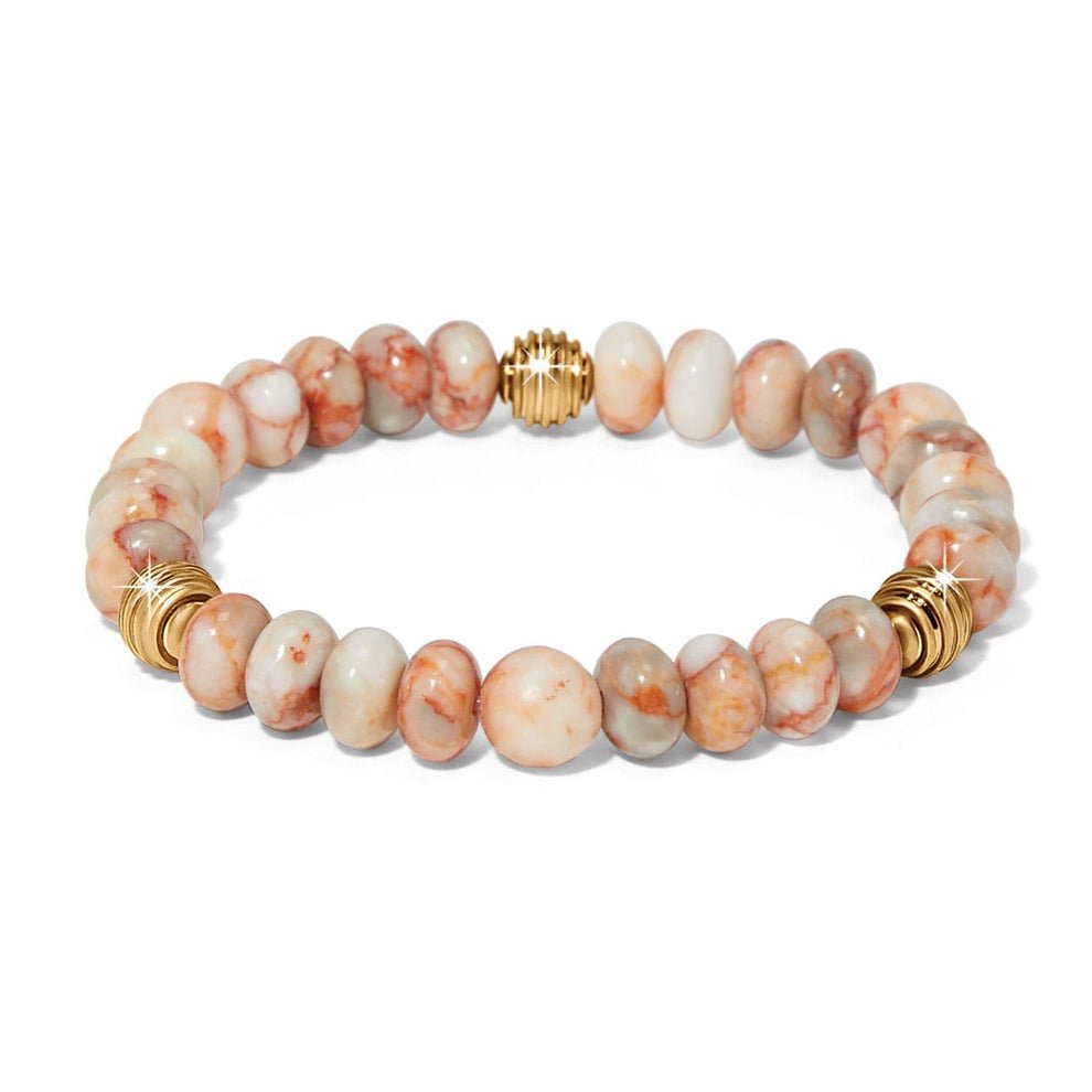 Brighton Contempo Nuevo Rosado Stretch Bracelet – Red Jasper - Juli's Wearable Art