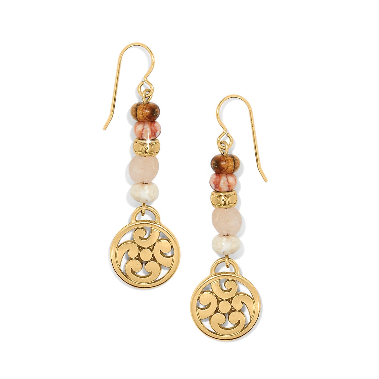Brighton Contempo Playa Rosa French Wire Earrings - Juli's Wearable Art