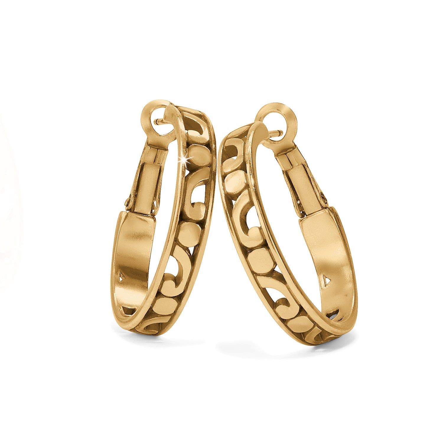 Brighton Contempo Small Gold Hoop Earrings - Juli's Wearable Art