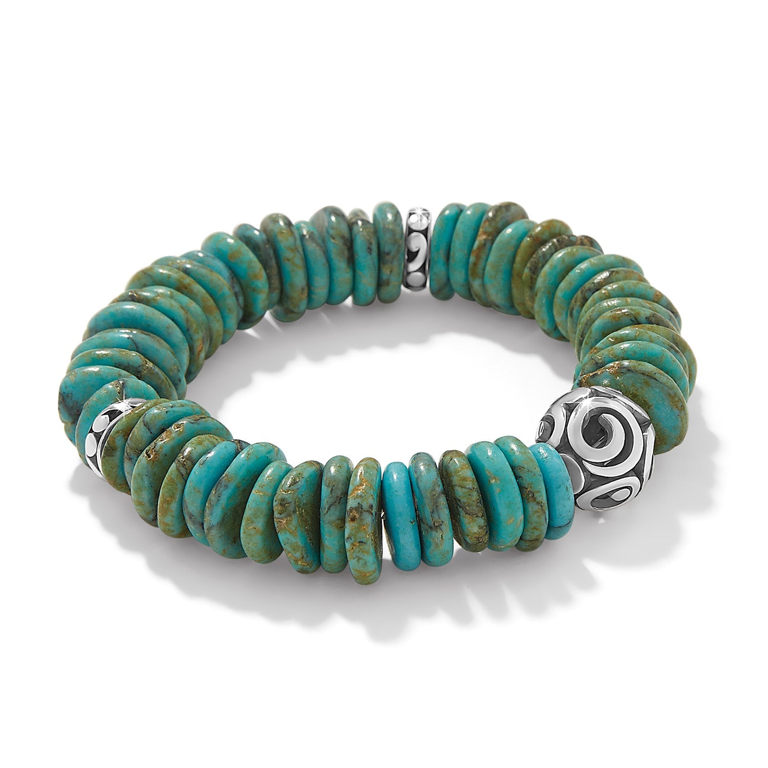 Brighton Contempo Sonora Verde Blue Stretch Bracelet