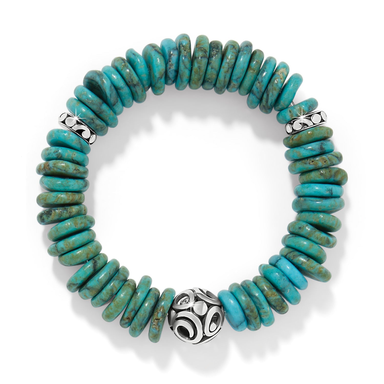 Brighton Contempo Sonora Verde Blue Stretch Bracelet