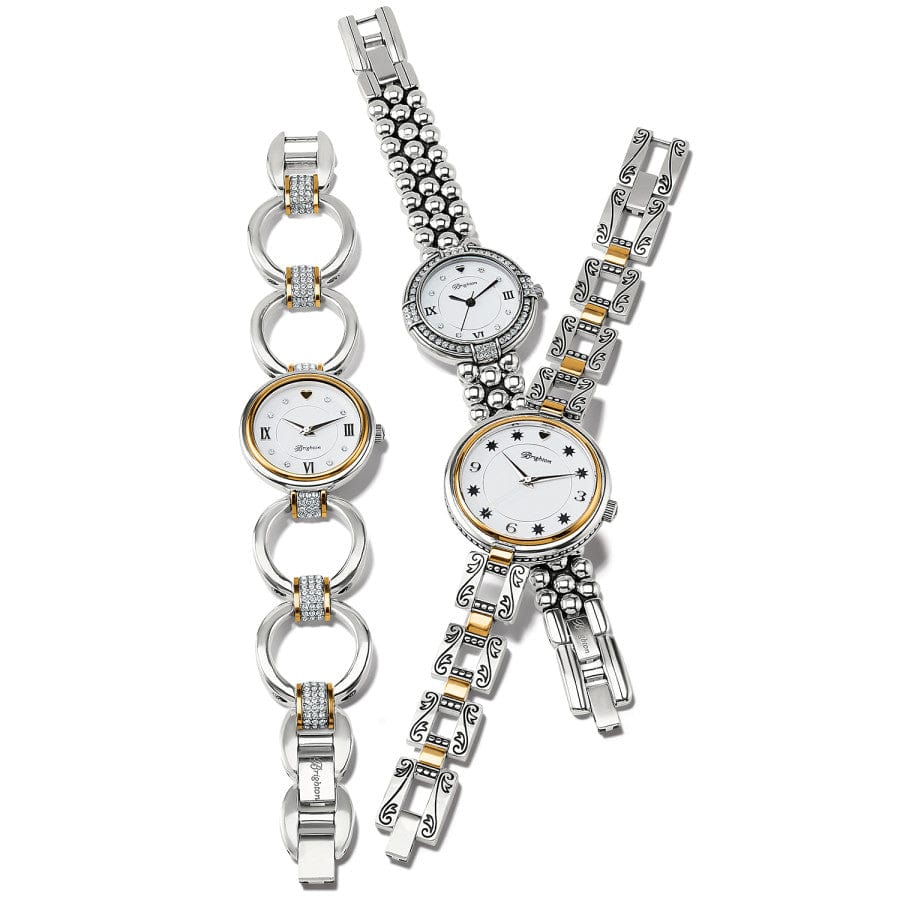 Brighton Crystal Cove Two - Tone Watch - Juli's Wearable Art